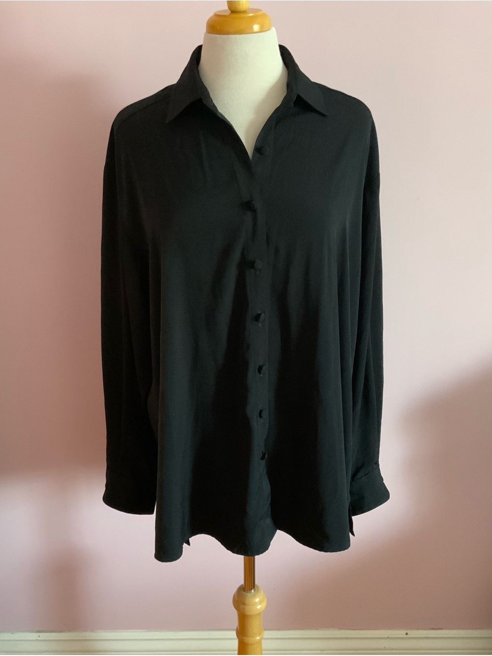 Tilley Classic Black Button-Up Blouse